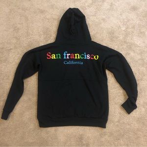 San Francisco rainbow letter hoodie